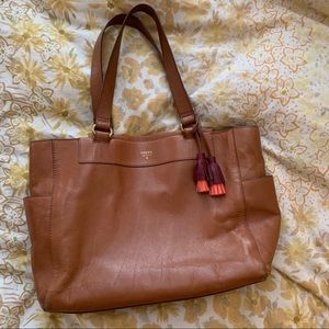 Fossil Rachel Tote with Tassel Charm